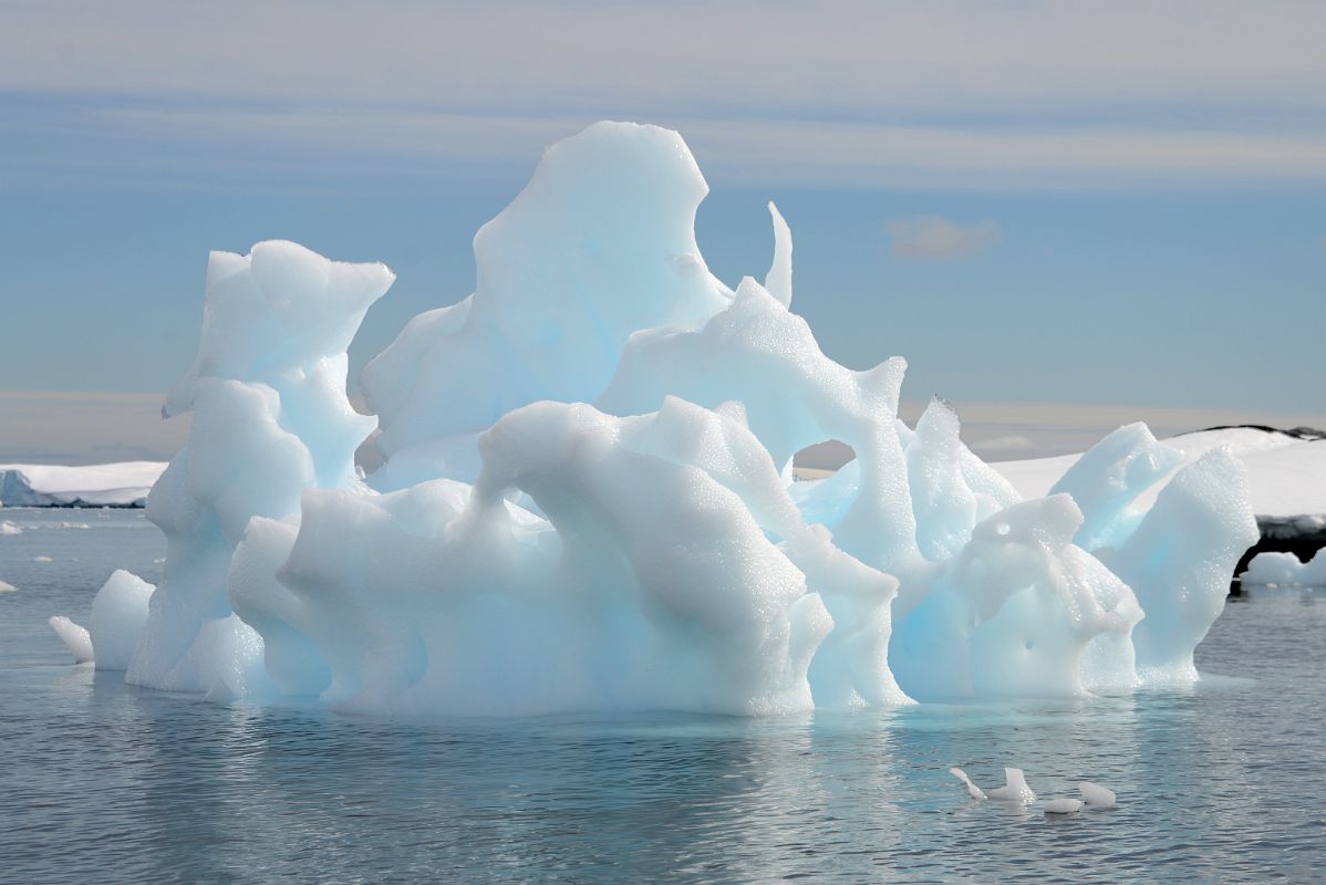 15F Fantastically Shaped Iceberg Next To Cuverville Island From Zodiac On Quark Expeditions Antarctica Cruise